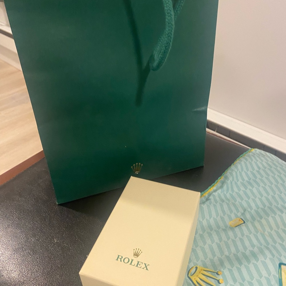ROLEX SCARF, rolex little box included